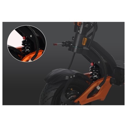 Электросамокат Blade GT2+ - амортизаторы KKE, регулировка жесткости и отскока